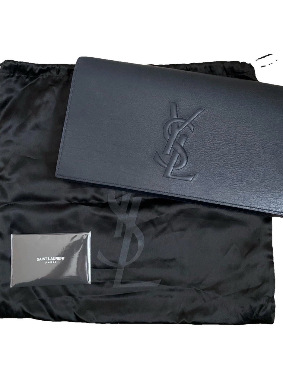 Ysl Belle De Jour Navy Clutch